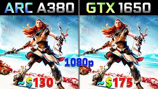 Intel ARC A380 6GB vs GTX 1650 4GB | PC Gaming Tested