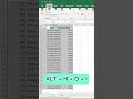 Stop Adjusting Columns Manually! AutoFit Shortcut #excelskills #spreadsheetmagic #excelformulas