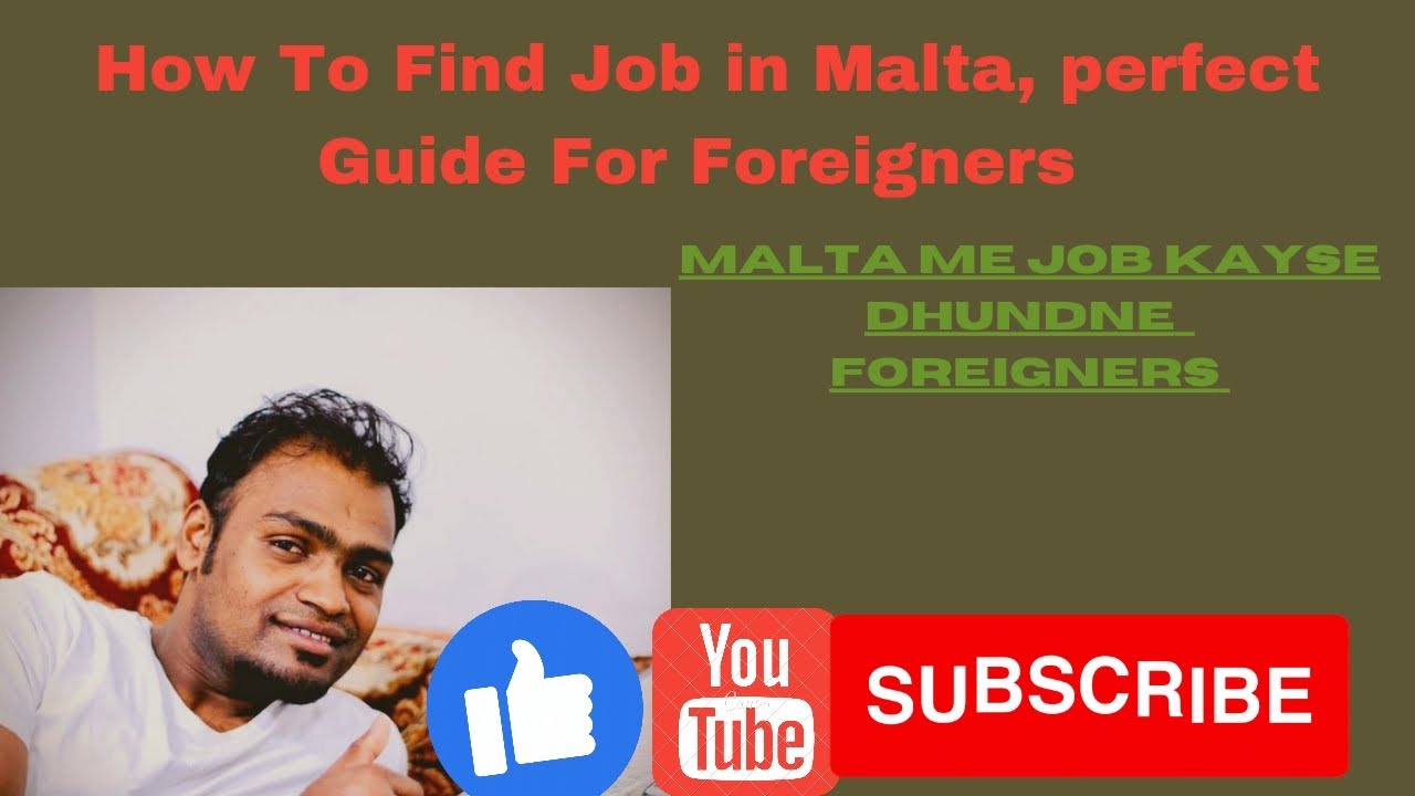 How To Find a Job In MALTA.Malta Me Job Kayse Dhundne YouTube