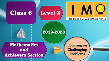 Class 6 SOF IMO level 2 Previous year paper 2019-20