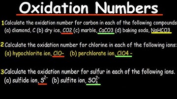 Oxidation numbers - Rules, practice problems