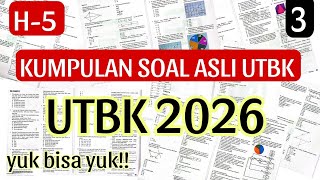 H-5 UTBK 2026 (SOAL ASLI PK-PM-PU) Yang Mau UJIAN BISA Yok !! AUTO MUDENG