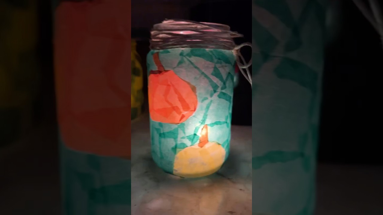 Windlicht mit Transparentpapier 🕯️