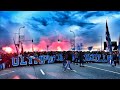 Feyenoord  om  le cortge en feu des supporters marseillais   