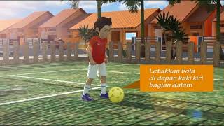 Video pembelajaran tentang teknik dasar sepak bola