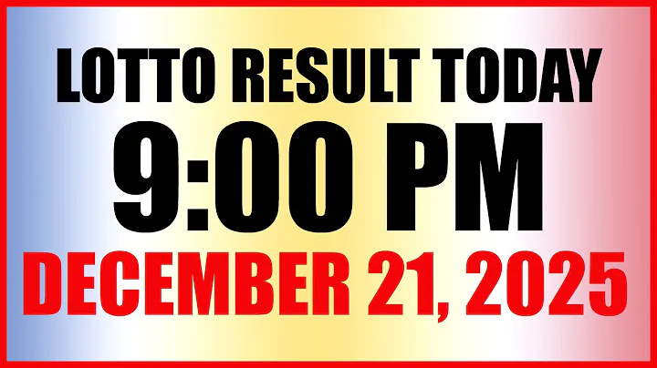 Lotto Result Today 9pm Draw December 21, 2025 Swertres Ez2 PCSO