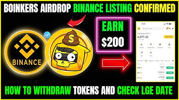 Boinkers Airdrop Listing Confirmed | How to Withdraw Tokens and Check!