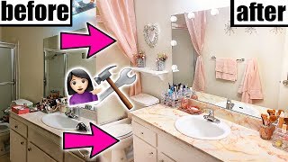 DIY BATHROOM MAKEOVER!