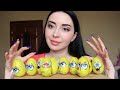 10 КИНДЕРОВ / ЧТО ВНУТРИ ?? / MUKBANG Ayka Emilly