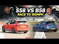 BMW M140i vs BMW X3M - BATTLE TO 180MPH WITH BOLT ON MODS!