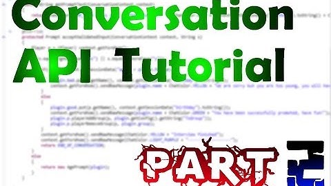 Bukkit Conversation API Tutorial (2)