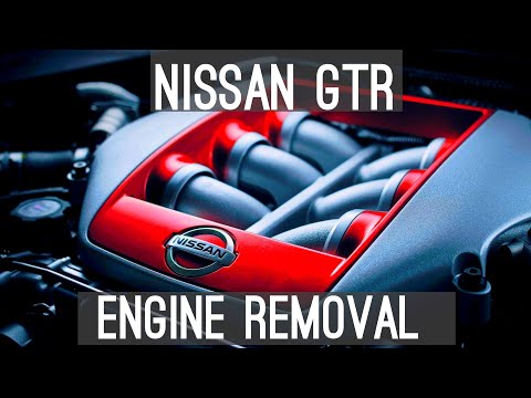 Removing the VR38DETT Engine from my Broken R35 Nissan GTR!