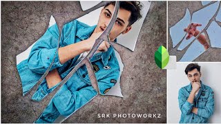 Broken mirror creative editing | snapseed editing tutorial | vijay mahar concept screenshot 5