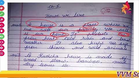 CLASS 1 CHAP 5 HOUSE WE LIVE IN Q AND ANS