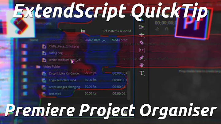 Adobe Premiere Scripting QuickTip - Project Organiser Script
