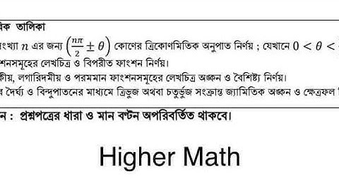 ssc -2022 higher math practical