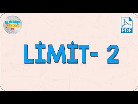 Limit- 2 (Limitte Belirsizlik Durumları) | AYT Matematik 2020