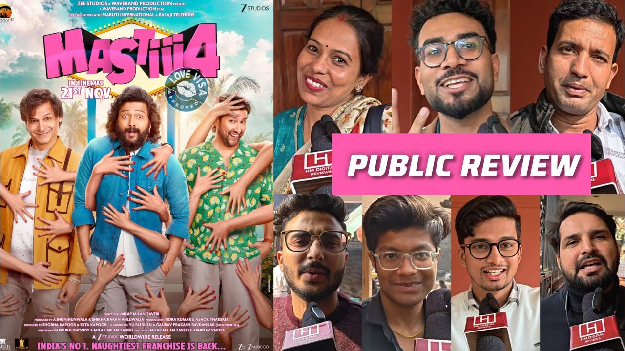 MASTIII 4 Public Review & Reaction || Vivek Oberoi || Riteish Deshmukh || Aftab Shivdasani | Masti 4