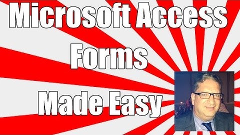 Access Forms 2016 - How to make and manage forms in Microsoft Access 2010, 2013, 2016  tutorial