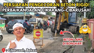 MENYALA KDM❗PERBAIKAN JALAN CIKARANG-CIBARUSAH❗MASUK TAHAP PERSIAPAN PENGECORAN BETON RIGID❗