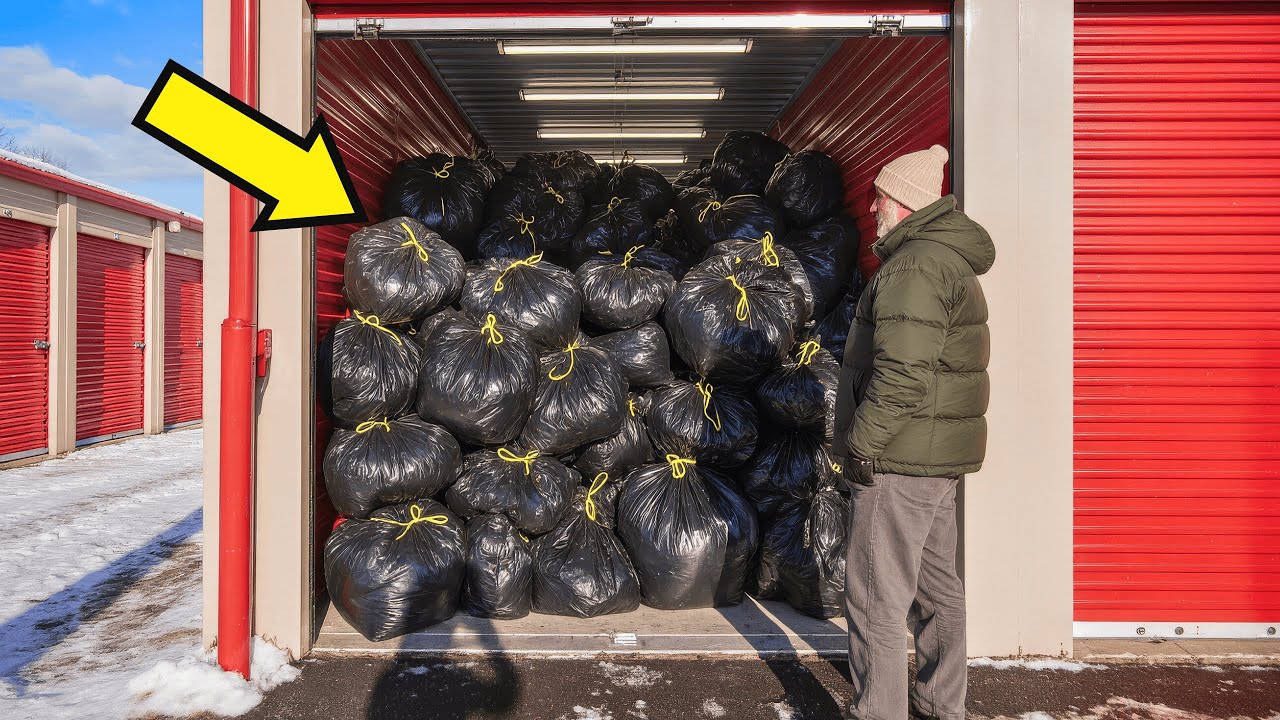 Retired Man Bought a Storage Unit FULL of Trash Bags… The Secret Inside Shocked Him