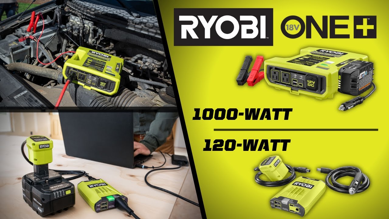 18V ONE+ 800-Watt Automotive Power Inverter - RYOBI Tools