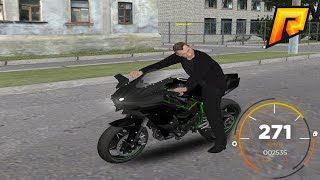 САМЫЙ ТОПОВЫЙ МОТОЦИКЛ KAWASAKI NINJA H2R ЕДЕТ ПОЧТИ КАК AVENTADOR!! (RADMIR CRMP)