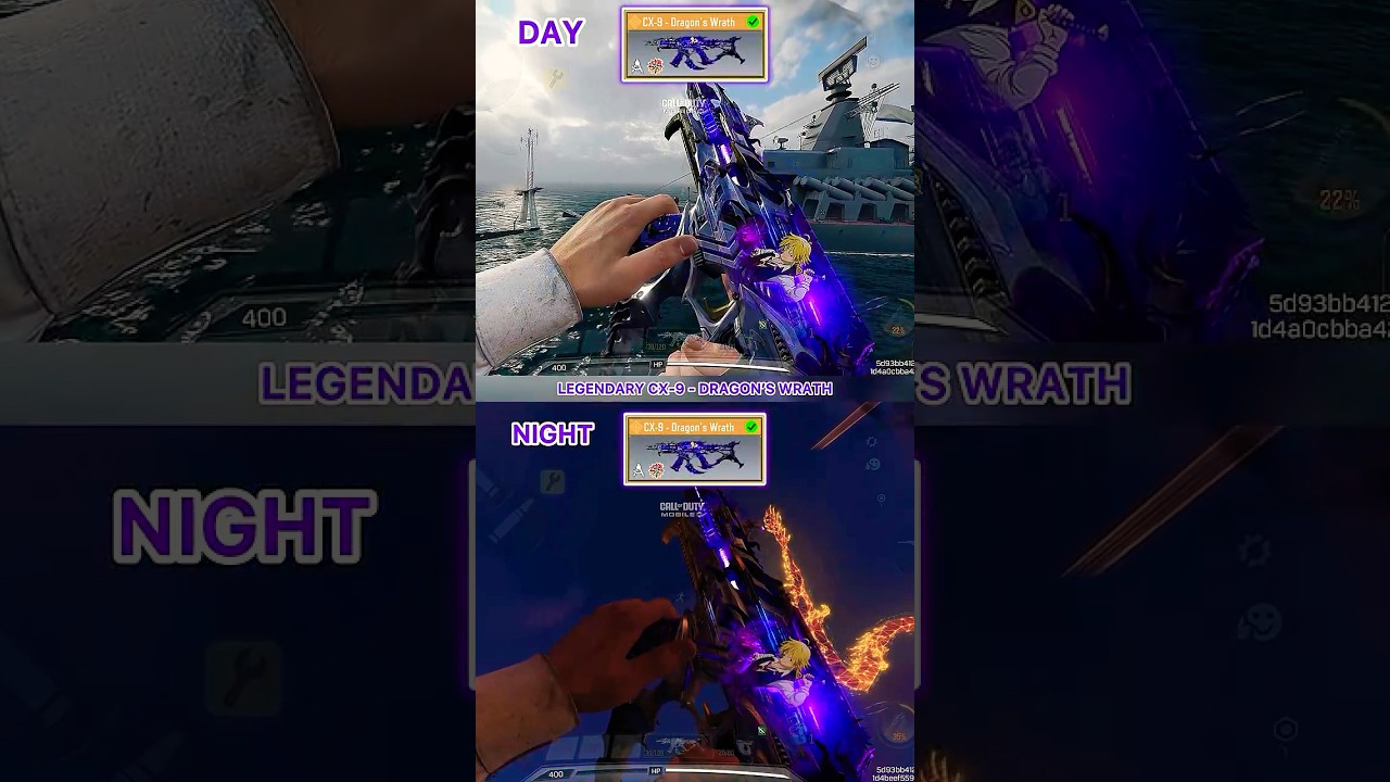 Legendary CX-9 - Dragon’s Wrath Weapon Inspection in Day & Night View 