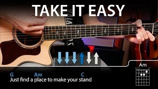 Video thumbnail of "How To Play Take It Easy - Eagles On Guitar Easy Lesson"