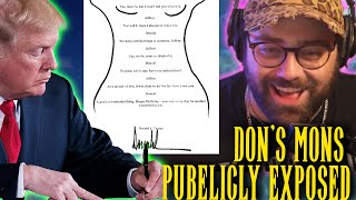 Trump&#39;s Weird Epstein Doodle Goes Pubic