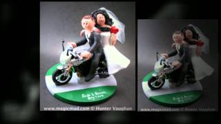 Motorcycle Wedding Cake Toppers