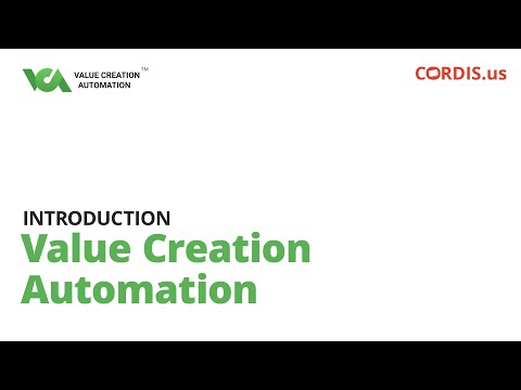 Introduction to Value Creation Automation(VCA)