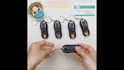 Bật lửa điện 🤗 Video 🤗 Bật lửa kiêm móc khóa logo siêu xe dùng điện - GD0751