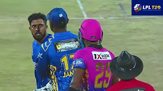 Kusal Mendis vs Chamika Karunaratne Fight in LPL Match | Full Video | CRICKET FIGHT