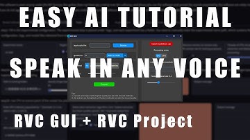RVC V2 Tutorial - Speak in any voice! - Retrieval-based Voice Conversion - Easy AI Voice Tutorial