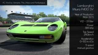 Assetto Corsa 1.0.9 - Lamborghini Miura P400 SV at Maggione Track
I wanted to make this video to show this modded car for Assetto Corsa. The Lamborghini Miura P400 SV. Among all other default cars of the game, this became my favorite one. Created by Vampire, The_Meco and Pankykapus, they made an excellent job. The car feels very nice to drive, specially with a good shifter. The engine sound is really nice too. This video was created using the 0.8.3 version of the mod, which was not yet updated with the latest Assetto Corsa audio technology. The actual version (0.8.5) of the car has been updated with it already and it sounds even better!
I recorded the gameplay with Open Broadcast Software (https://obsproject.com/) and used After Effects software to make this video editing, I hope you enjoyed it. If so, like it, cast a comment and subscribe, thank you!
I use the T500Rs wheel with TH8Rs shifter. The following are my settings in game. The credits for this wheel setup goes for the guys in the GTPlanet site:
http://www.gtplanet.net/forum/threads/ac-ffb-and-the-t500.303054/#post-10294537
T500 Control Panel:
Overall Strength = 60%
Constant = 100%
Periodic = 100%
Spring = 0%
Damper = 0%
Auto centre = by the game (Recommended) 12%
In game settings:
Gain = 60%
Filter = 0%
Damping = 0%
Kerb Effect = 90%
Road Effects = 40%
Slip Effects = 32%
In game (car setup screen) Force Feedback settings:
ForceFeedback strenght:
83%
Damping strenght:
0%
ForceFeedback Anti-Clipping Tool link:
http://www.assettocorsa.net/forum/index.php?threads/force-feedback-anti-clipping-tool-new-version-2-1.14165/
Download link for the Miura SV:
http://www.racedepartment.com/downloads/lamborghini-miura-p400sv.4316/
Thanks for watching! Assetto Corsa 1.0.9 - Lamborghini Miura P400 SV at Maggione Track