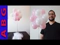 How to make a topiary balloon decoration centerpiece for Baby Shower decoaration ideas