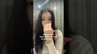 Come Learn Lashes With Me In China Day 6