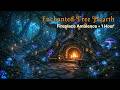 Enchanted Tree Hearth 🔥 Fireplace Crackling Sounds 1 Hour | Study & Sleep Ambience | ASMR