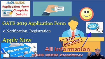 GATE 2019 ONLINE FORM FILLUP PROCESS|IMPORTANT NOTICE FOR GATE 2019 CANDIDATE|Form correction & Date