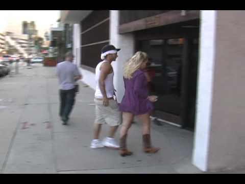 Britney Spears and Kevin Federline at Music Studio...