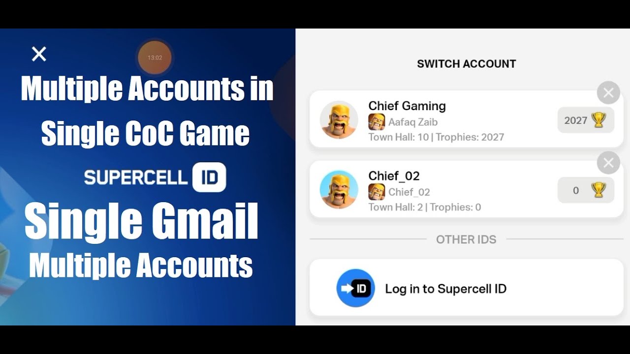 HOW TO CREATE MULTIPLE ACCOUNTS USING SINGLE GMAIL ID IN CLASH OF