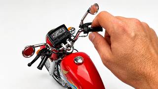 Most Realistic Mini Honda Cub (CD70) Diecast Motorcycle (Looks 100% Real!) 1/10 Scale