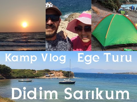 Didim Sarıkum Plajı.Çoğu Kişinin Bilmediği Ücretsiz Bir Kamp Alanı  Ege Turu Bölüm 1. (Kamp Vlog)