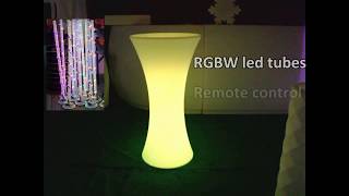 high top light up LED cocktail table color changing
