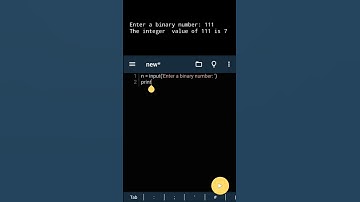 Day - 39: Python program to convert binary to integer type