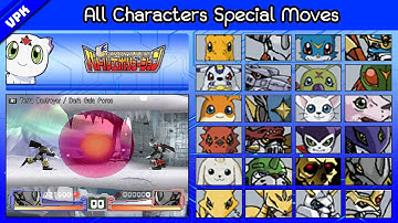 Digimon Rumble Arena [PS1] - All Characters Special Moves and Ultimate Attack