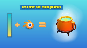 How to Create a Radial Gradient Using a Linear Gradient Color Pallet in Blender | Beginner Tutorial