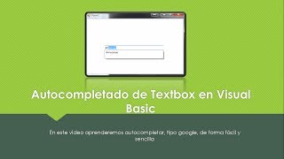 TIPS | Autocompletado de Textbox en Visual Basic
