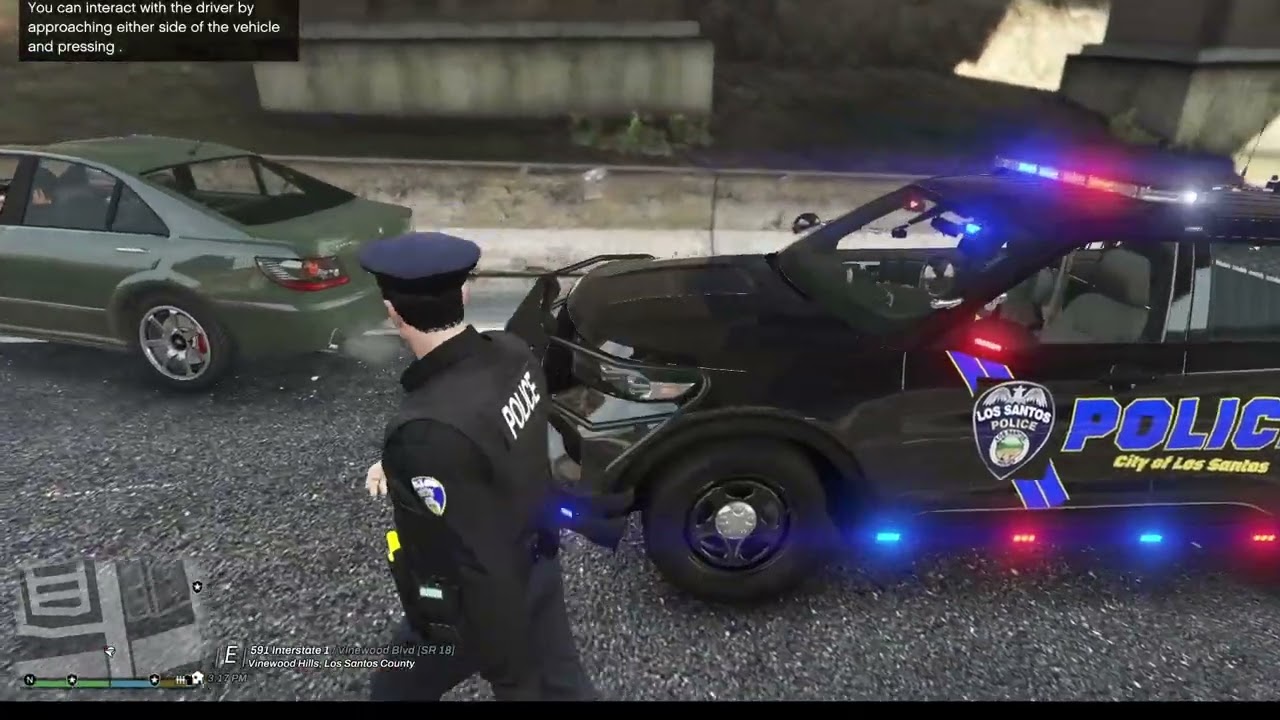 LSPD Patrol (LSPDFR). AI Claims another victim. Officer Down.
